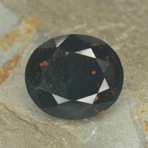 9.3ct Oval Facet Spotted Green Bloodstone for sale thumb image of 9.3ct Oval Facet Spotted Green Bloodstone (ID: 478508)