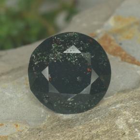 5.1ct Round Facet Spotted Green Bloodstone Gem for sale 5.1ct Round Facet Spotted Green Bloodstone Gem (ID: 478509)