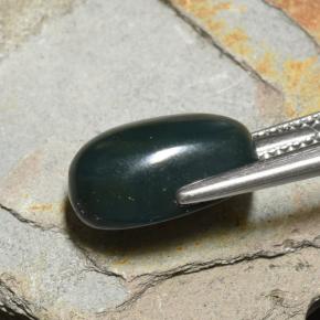 Bloodstone Gemstone in 12.8 x 8.3 mm Size for Sale, Bloodstone Stone in Dark Green Color