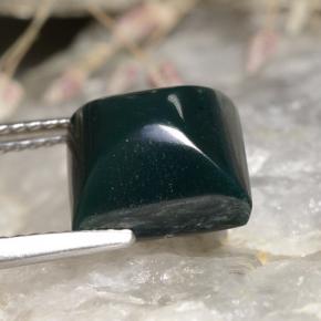 Bloodstone Gemstone in 9.7 x 9.2 mm Size for Sale, Bloodstone Stone in Spotted Green Color
