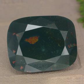 28.4ct Cushion-Cut Spotted Green Bloodstone for sale thumb image of 28.4ct Cushion-Cut Spotted Green Bloodstone (ID: 478914)