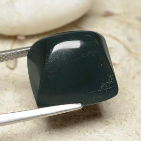 Bloodstone Gemstone in 13.9 x 13.5 mm Size for Sale, Bloodstone Stone in Multicolor Green Color