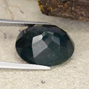 Bloodstone Gemstone in 16 x 12 mm (calibrated) Size for Sale, Bloodstone Stone in Multicolor Green Color