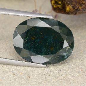 7.9ct Oval Facet Spotted Green Bloodstone Gem for sale 7.9ct Oval Facet Spotted Green Bloodstone Gem (ID: 482774)