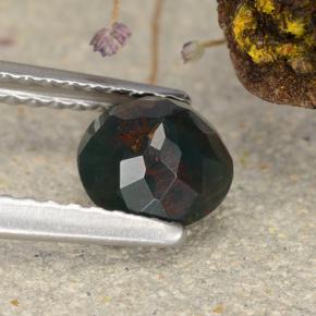 Bloodstone Gemstone in 6 mm (calibrated) Size for Sale, Bloodstone Stone in Spotted Green Color
