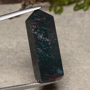 18.06 ct Multicolor Bloodstone Gemstone, Bloodstone Gem in Pencil Shape for Sale.
