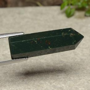 9.40 ct Multicolor Bloodstone Stone, Natural Bloodstone in Pencil Shape for Sale