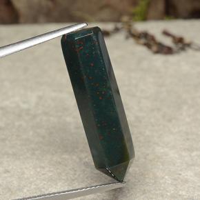 Bloodstone Gemstone in 27.4 x 7.8 mm Size for Sale, Bloodstone Stone in Multicolor Color
