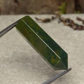 Bloodstone Gemstone in 24.3 x 7.7 mm Size for Sale, Bloodstone Stone in Multicolor Color