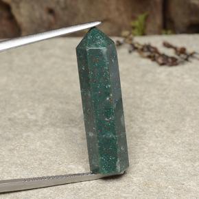 12.70 ct Multicolor Bloodstone Gemstone, Bloodstone Gem in Pencil Shape for Sale.