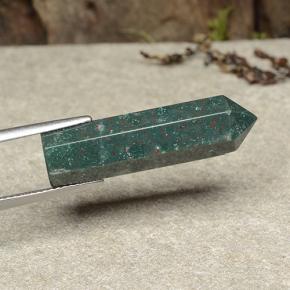 12.70 ct Multicolor Bloodstone Stone, Natural Bloodstone in Pencil Shape for Sale