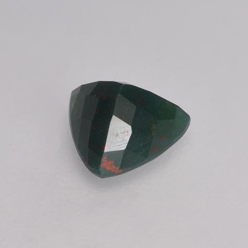 Bloodstone Gemstone in 5.4 x 5.3 mm Size for Sale, Bloodstone Stone in Dark Green Color