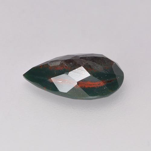 Bloodstone Gemstone in 10 x 6.6 mm Size for Sale, Bloodstone Stone in Forest Green Color