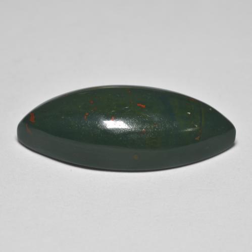 Bloodstone Gemstone in 24.6 x 10.3 mm Size for Sale, Bloodstone Stone in Multicolor Green Color