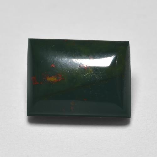 Verde bosque Piedra de Sangre Gema - 3.9ct Corte Baguette y Cabujón (ID: 561458)