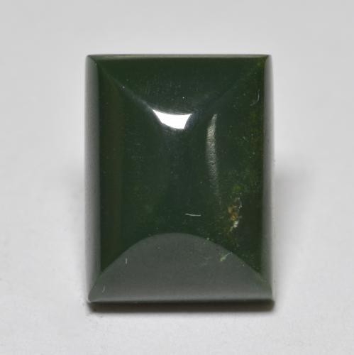 Verde bosque Piedra de Sangre Gema - 4.5ct Cabujón Baguette Sugarloaf (ID: 562491)
