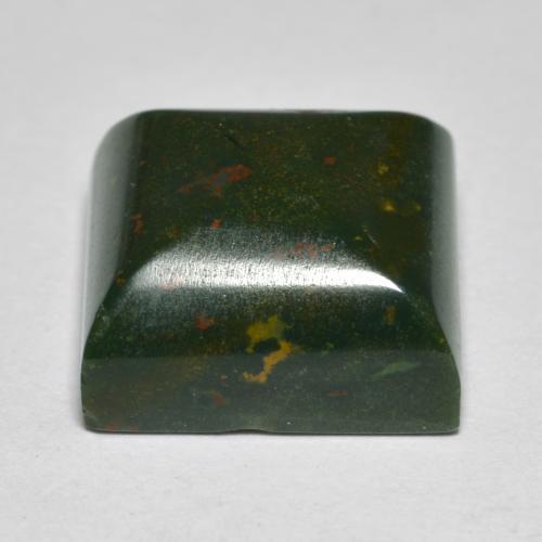 Bloodstone Gemstone in 13 x 13 mm (calibrated) Size for Sale, Bloodstone Stone in Green and Red Color
