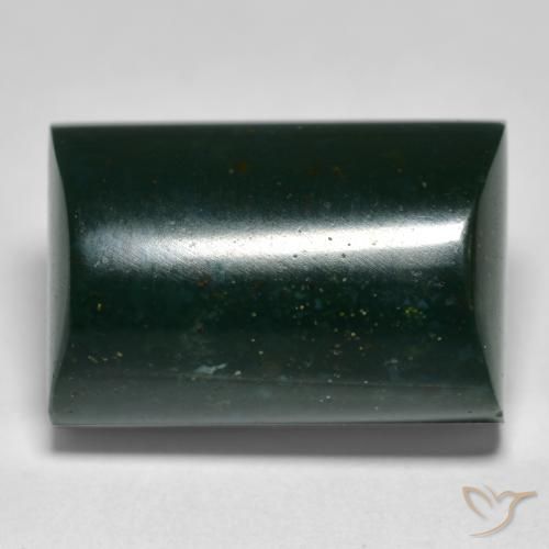 14.93 ct Baguette Bloodstone, 16 x 10.8 mm From Madagascar, Photo A