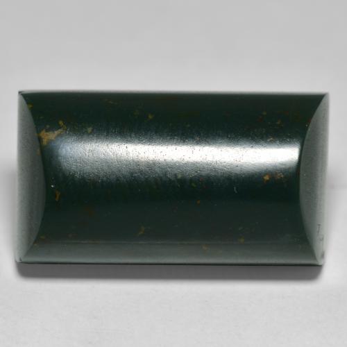 Forest Green Bloodstone Gem - 19.8ct Baguette Cabochon (ID: 562612)
