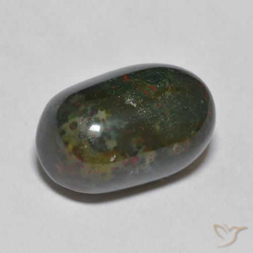 10.9 ct Oval Bloodstone, 16.4 x 10.5 mm From Madagascar, Photo A