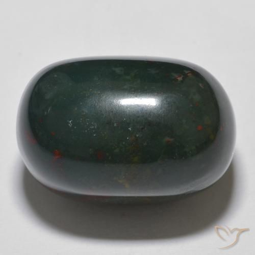 21.46ct Natural Multicolor Bloodstone, Oval, Opaque