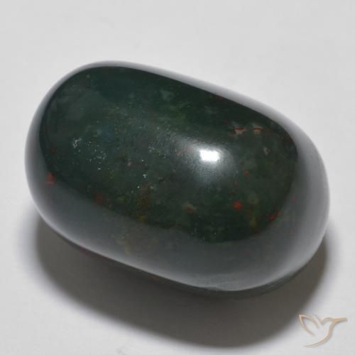 21.46 ct Multicolor Bloodstone Stone, Natural Bloodstone in Oval Cabochon Shape for Sale