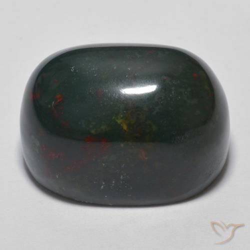 Bloodstone Gemstone in 17.7 x 12 mm Size for Sale, Bloodstone Stone in Multicolor Color