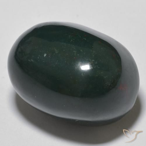 23.49 ct Multicolor Bloodstone Stone, Natural Bloodstone in Oval Cabochon Shape for Sale