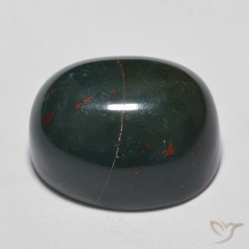 Bloodstone Gemstone in 15.6 x 12.6 mm Size for Sale, Bloodstone Stone in Multicolor Color