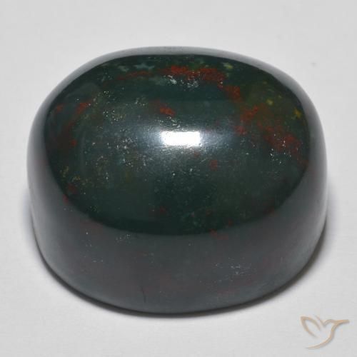 Bloodstone Gemstone in 19.1 x 16.8 mm Size for Sale, Bloodstone Stone in Multicolor Color