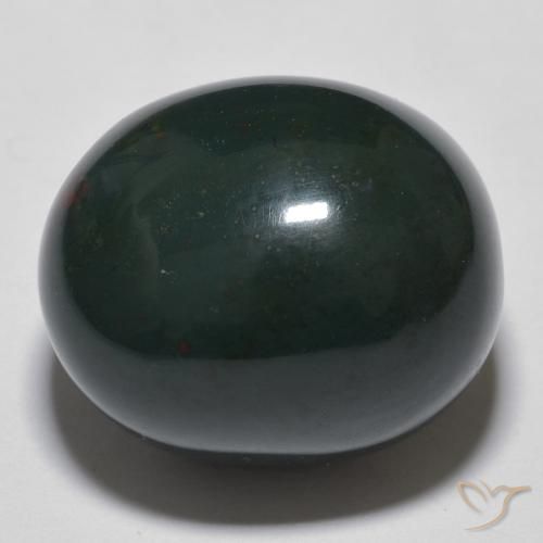 19.1 ct Oval Bloodstone, 16.9 x 14.3 mm From Madagascar, Photo A