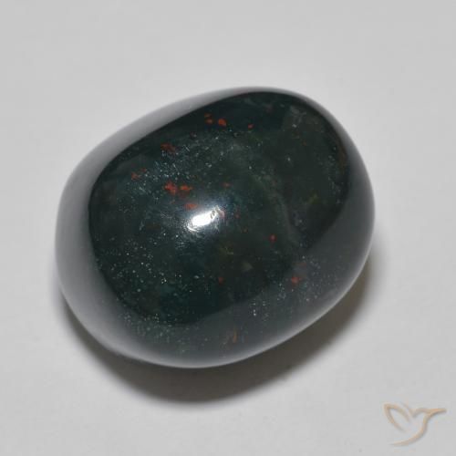 23.18 ct Multicolor Bloodstone Stone, Natural Bloodstone in Oval Cabochon Shape for Sale