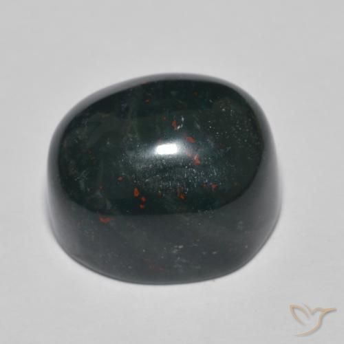 Bloodstone Gemstone in 17.1 x 14.2 mm Size for Sale, Bloodstone Stone in Multicolor Color