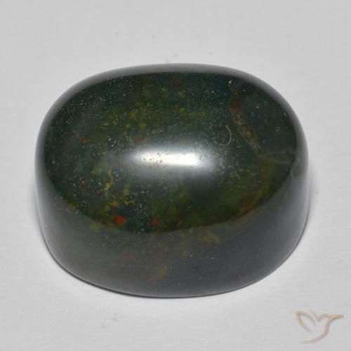 Bloodstone Gemstone in 20.1 x 16.3 mm Size for Sale, Bloodstone Stone in Multicolor Color