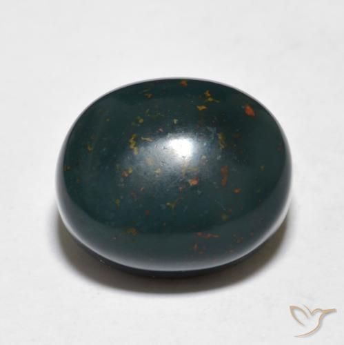 10.93ct Natural Multicolor Bloodstone, Oval, Opaque