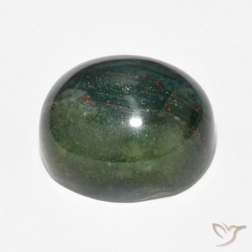 Bloodstone Gemstone in 15.8 x 13 mm Size for Sale, Bloodstone Stone in Multicolor Color