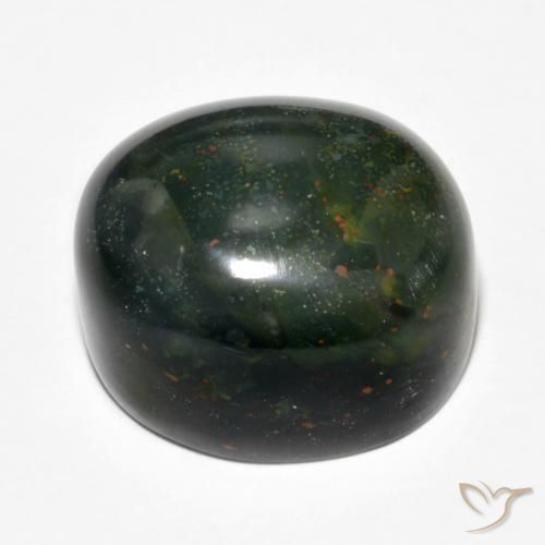 Bloodstone Gemstone in 18.2 x 15.6 mm Size for Sale, Bloodstone Stone in Multicolor Color