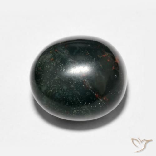 7.15 ct Oval Bloodstone, 11.7 x 10.7 mm From Madagascar, Photo A