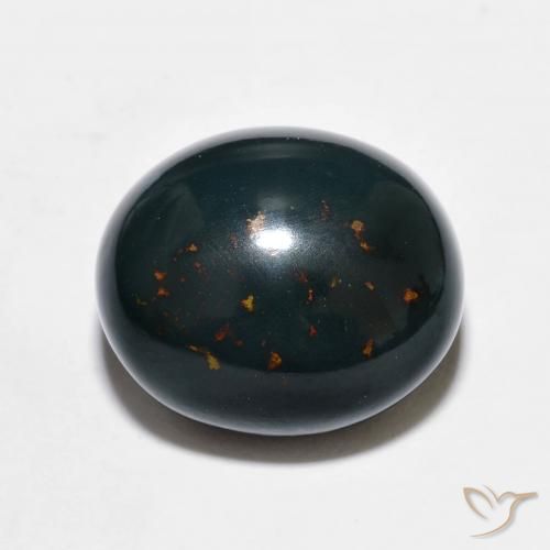 8.78ct Natural Dark Green Bloodstone, Oval, Opaque