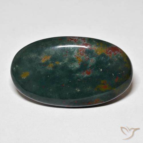 27.27 ct Oval Bloodstone, 33.4 x 19.3 mm From Madagascar, Photo A