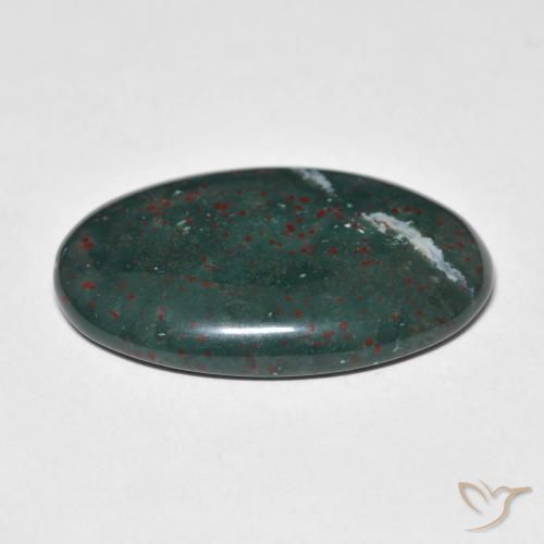 Bloodstone Gemstone in 28.2 x 18.3 mm Size for Sale, Bloodstone Stone in Multicolor Color