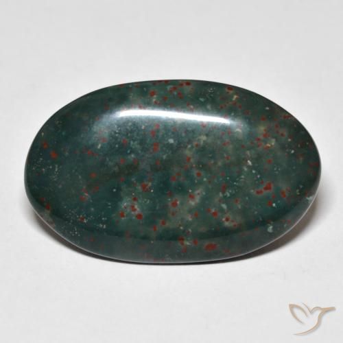 18.31ct Natural Multicolor Bloodstone, Oval, Opaque