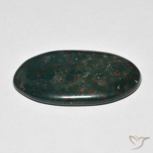 Bloodstone Gemstone in 29.1 x 18 mm Size for Sale, Bloodstone Stone in Multicolor Color
