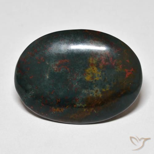 21.16ct Natural Dark Green Bloodstone, Oval, Opaque