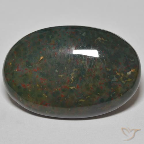 30.21 ct Oval Bloodstone, 29.9 x 20.1 mm From Madagascar, Photo A