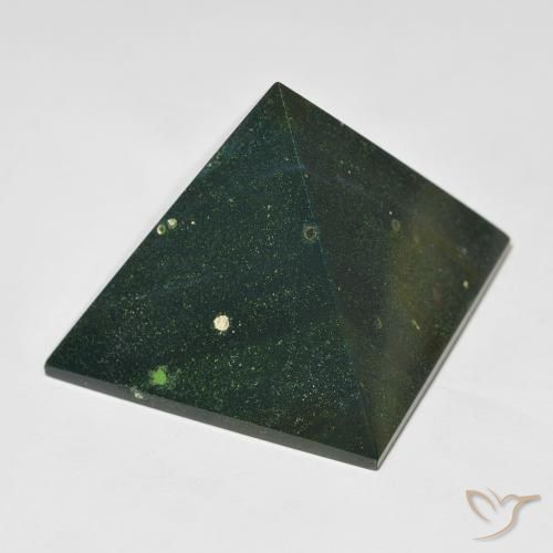 125.94ct Natural Dark Green Bloodstone, Square, Opaque