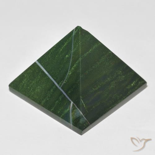 Bloodstone Gemstone in 28.4 x 28.3 mm Size for Sale, Bloodstone Stone in Medium Green Color