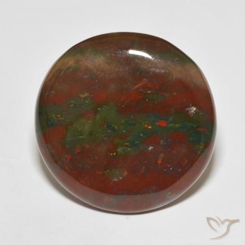 30.38 ct Round Bloodstone, 26.9 mm From Madagascar, Photo A