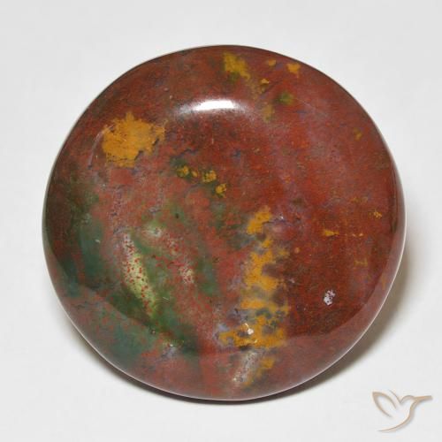 26.09 ct Round Bloodstone, 24.2 mm From Madagascar, Photo A