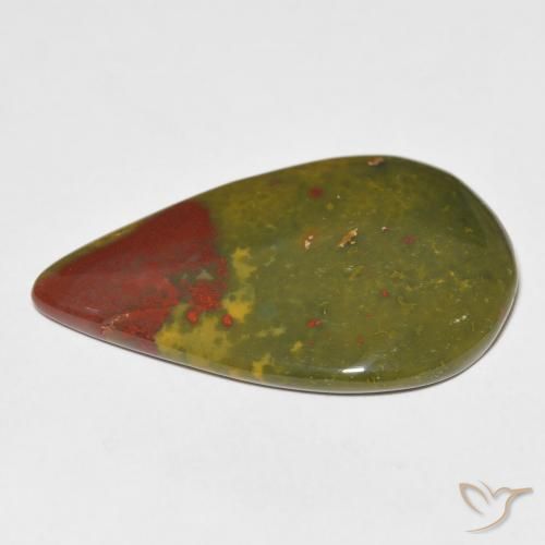 Bloodstone Gemstone in 28.3 x 18 mm Size for Sale, Bloodstone Stone in Multicolor Color